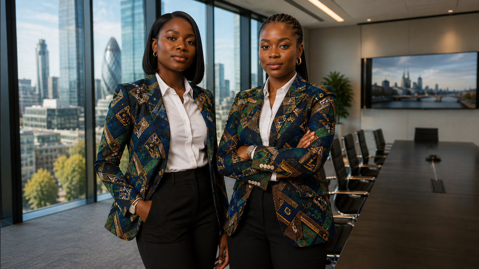 How to Style an Ankara Blazer for the UK Office - Professional African Print Workwear