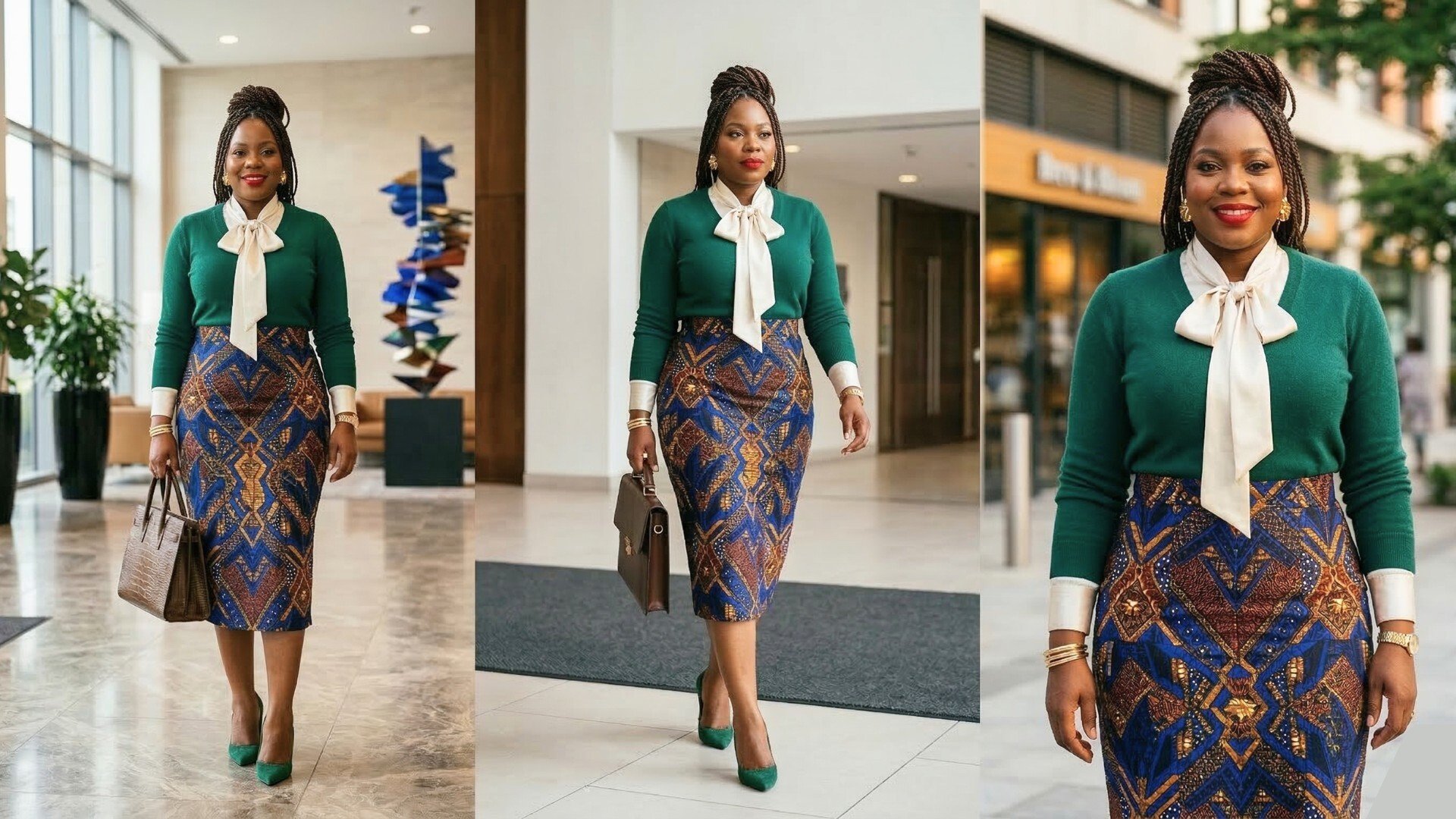 well-crafted Ankara skirt